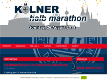Tablet Screenshot of koelner-halbmarathon.de
